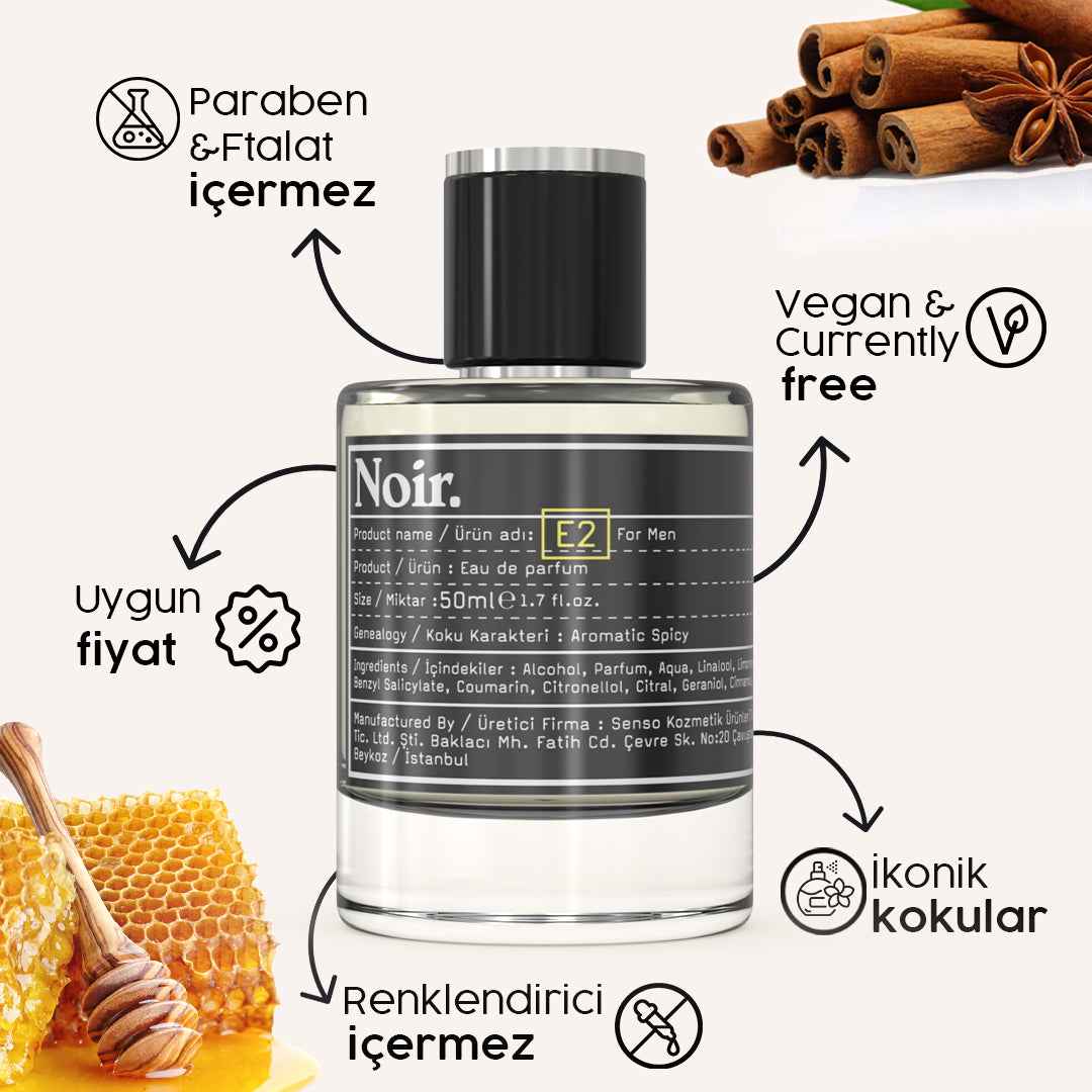 E2 Erkek EDP Parfüm 50 ML
