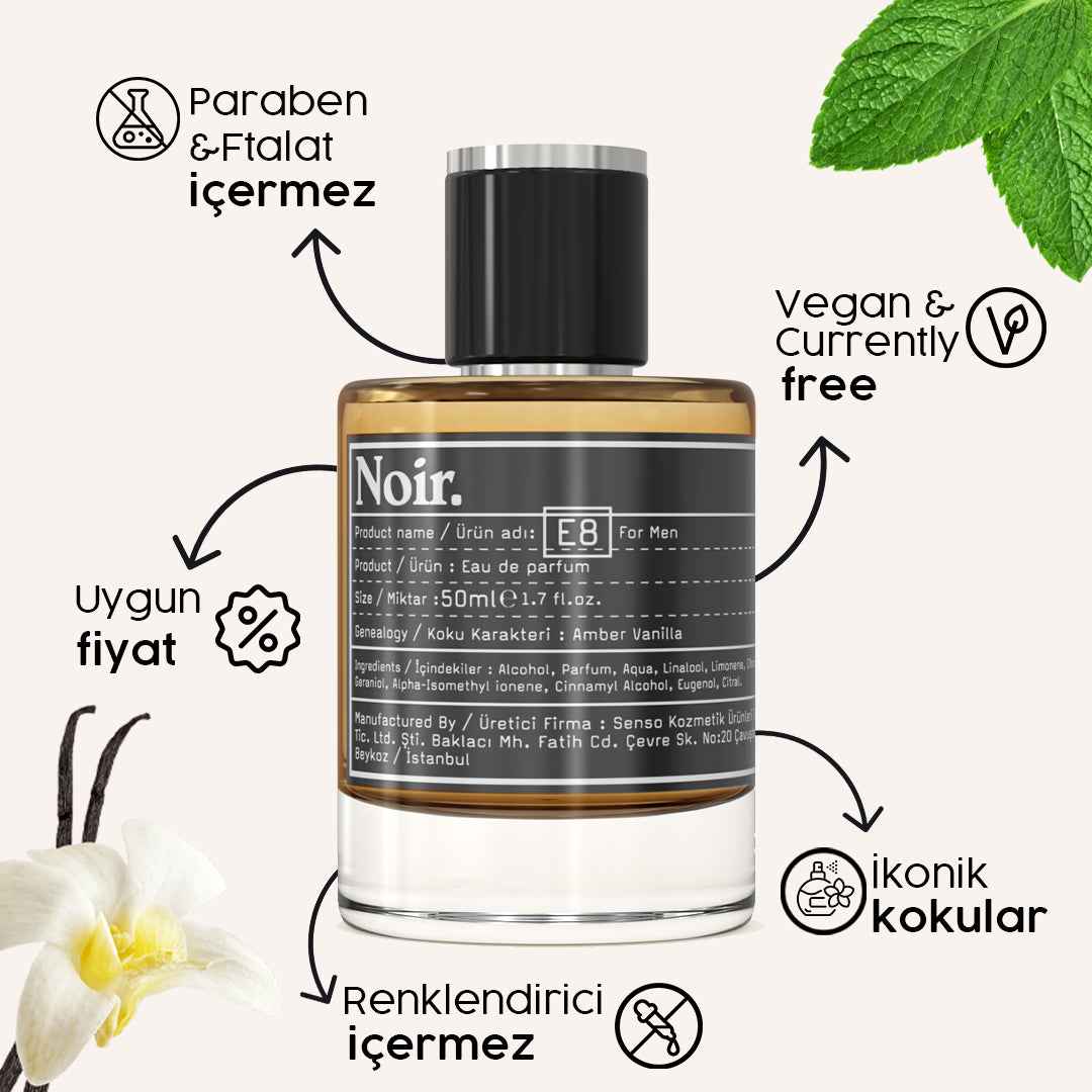 E8 Erkek EDP Parfüm 50 ML