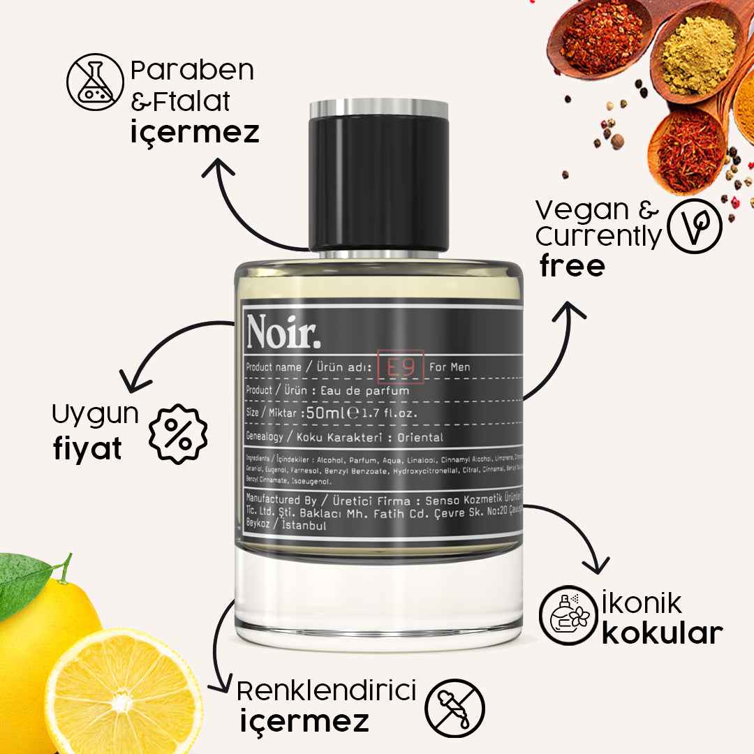 E9 Erkek EDP Parfüm 50 ML