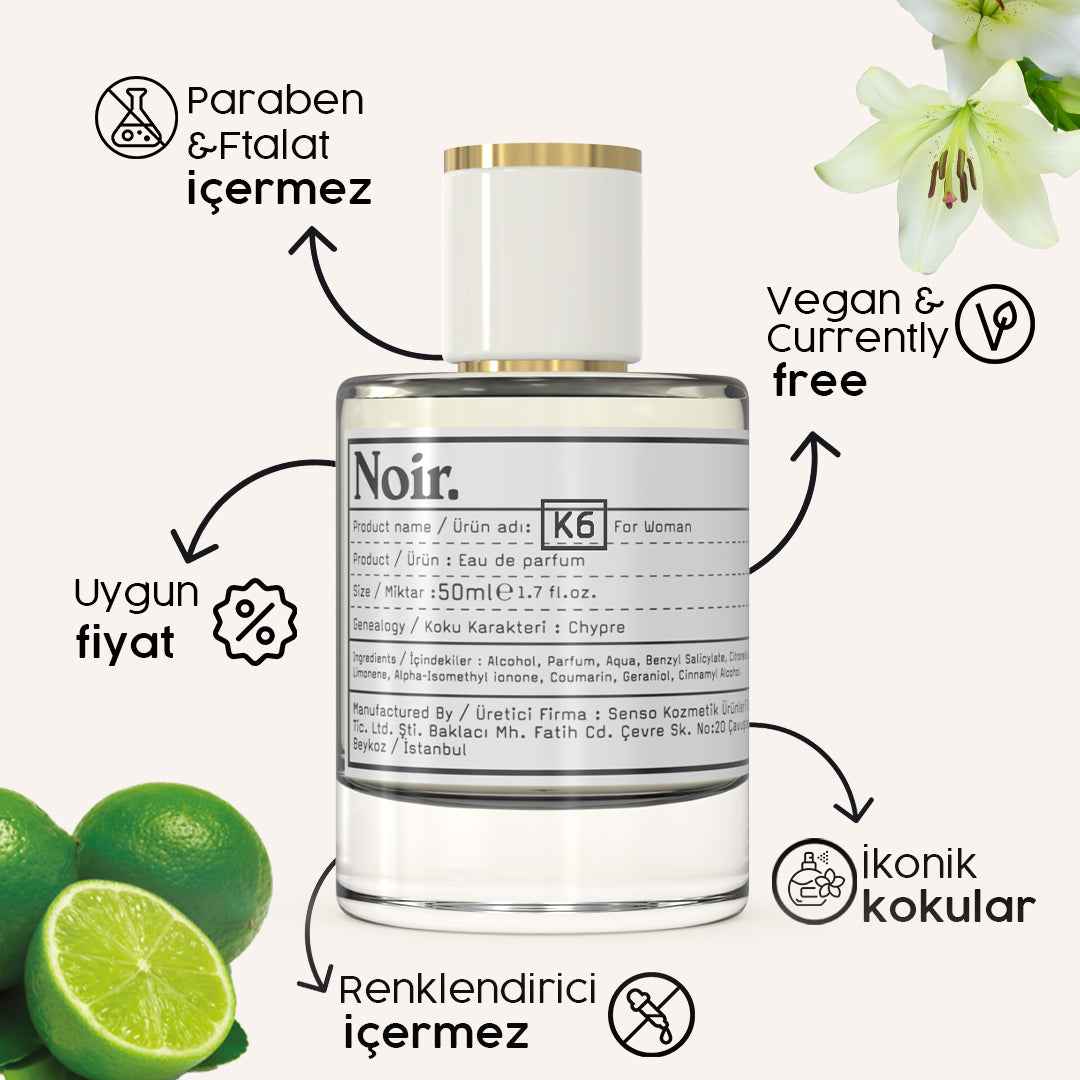 K6 Kadın EDP Parfüm 50 ML