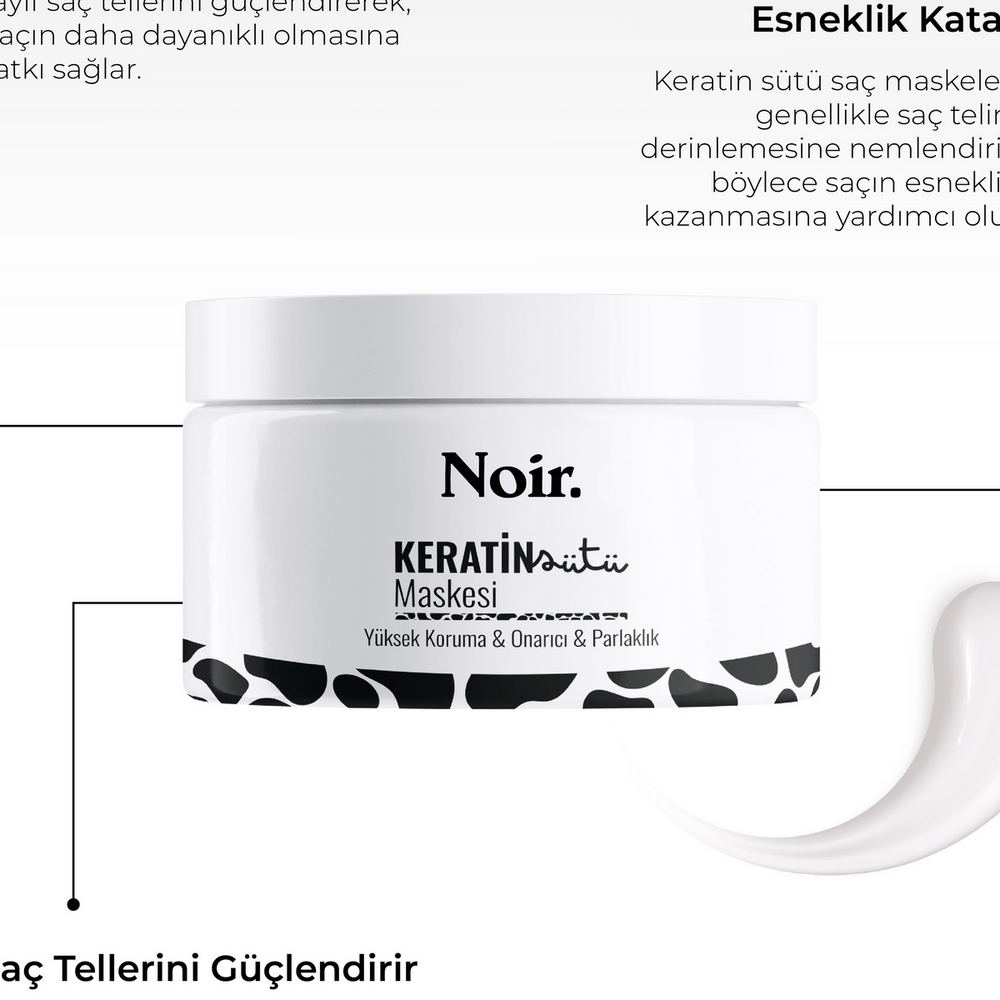 
                      
                        Yıpranmış Saçlar İçin Koruyucu Onarıcı Keratin Sütü & Kolajen Saç Maskesi
                      
                    